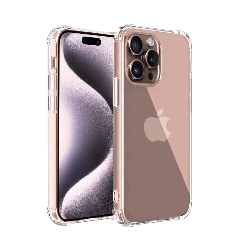 Hülle iPhone 16 Pro und 2 schutzfolien - TPU - Transparent