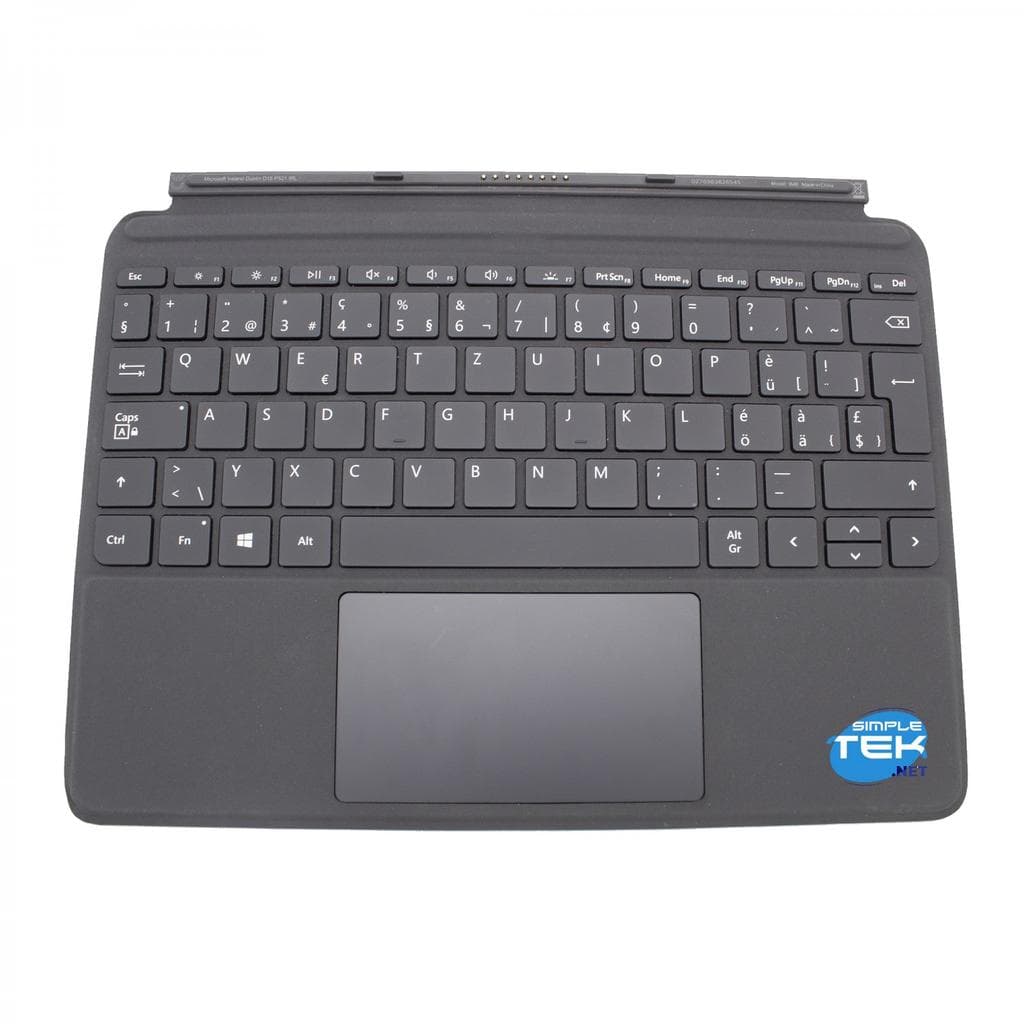 Microsoft Tastatur QWERTZ Schweizerisch Wireless mit Hintergrundbeleuchtung Surface Go Type Cover