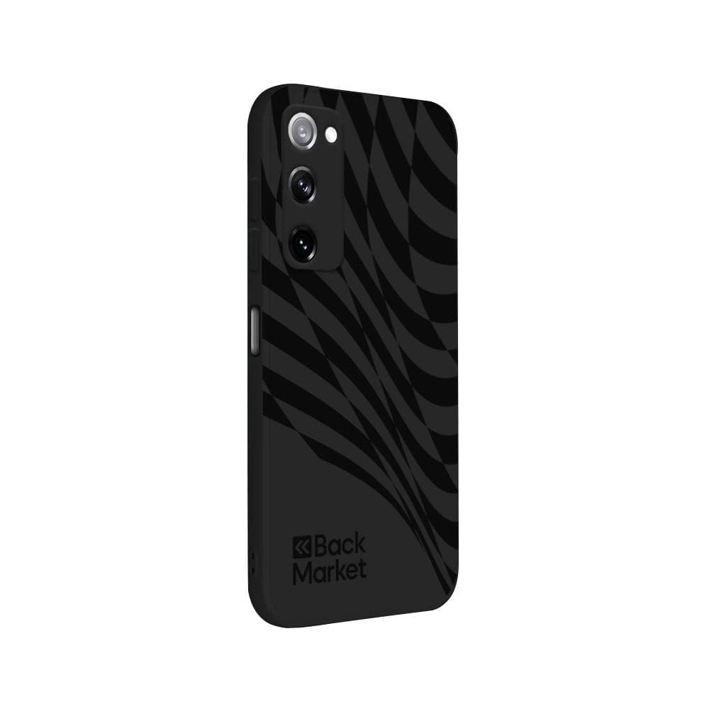 Back Market Hülle Galaxy S20 FE und schutzfolie - Recycelter Kunststoff - Schwarze Welle