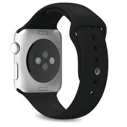 Apple Watch Series SE 1 (2020) GPS 44 mm - Aluminium Silber - Sportarmband Schwarz