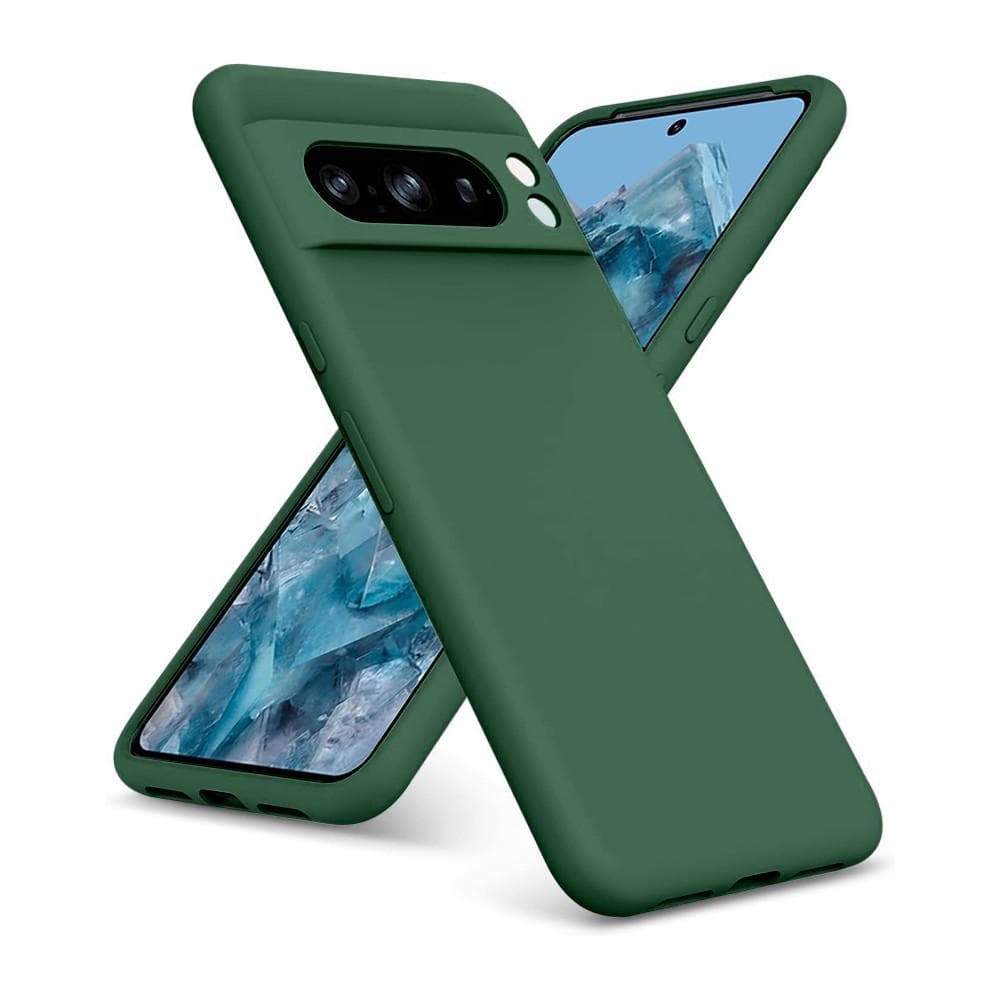 Hülle Google Pixel 8 Pro und 2 schutzfolien - Silikon - Grün