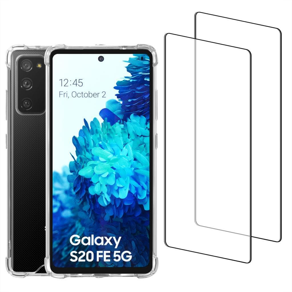 Hülle Galaxy S20 FE/Galaxy S20 FE 5G und 2 schutzfolien - Recycelter Kunststoff - Transparent