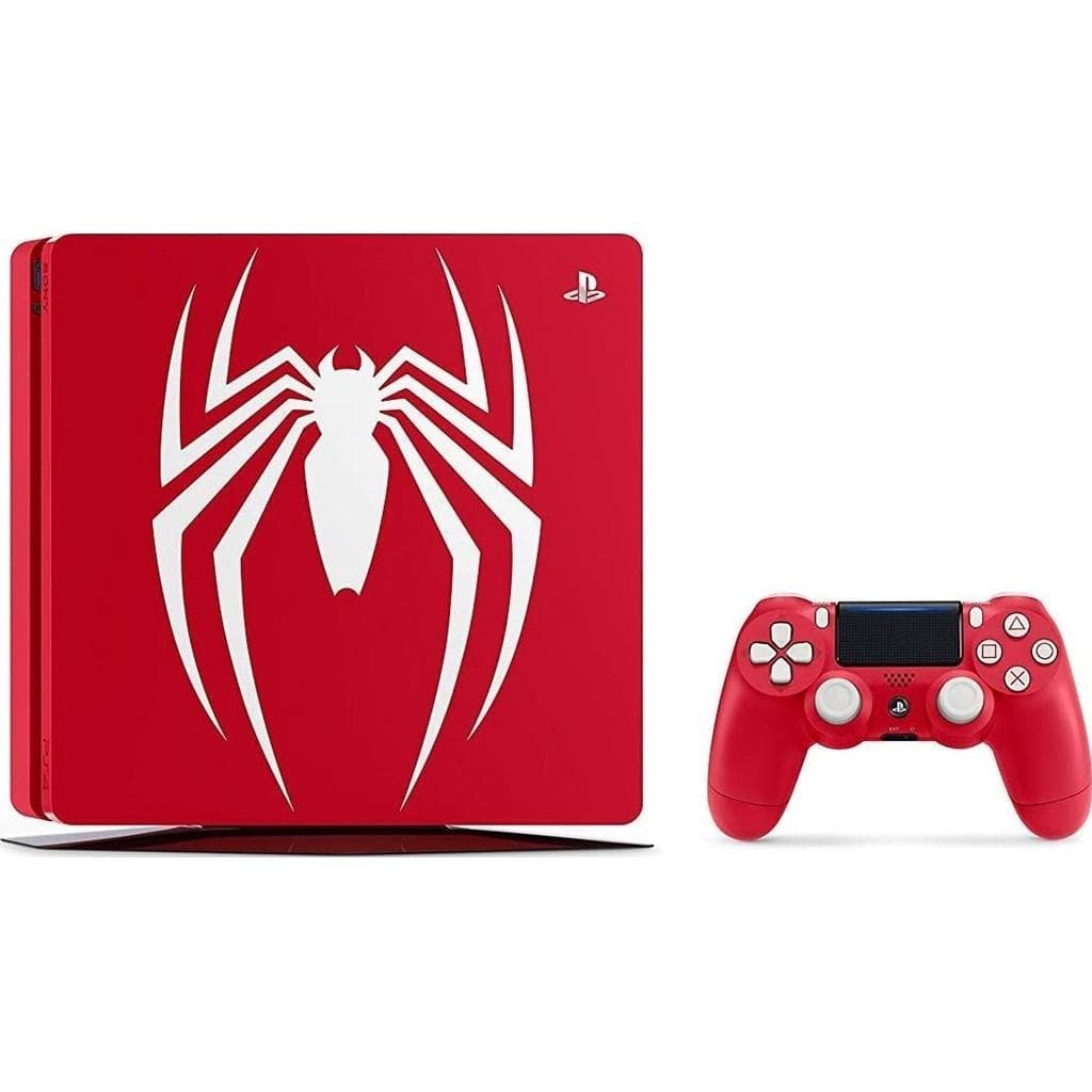 PlayStation 4 Slim 1000GB - Rot - Limited Edition Marvel’s Spider-Man + Marvel’s Spider-Man
