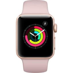 Apple Watch (Series 3) 2017 GPS 38 mm - Aluminium Gold - Rosa