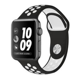 Apple Watch (Series 3) 2017 GPS 42 mm - Aluminium Space Grau - Schwarz/Weiß