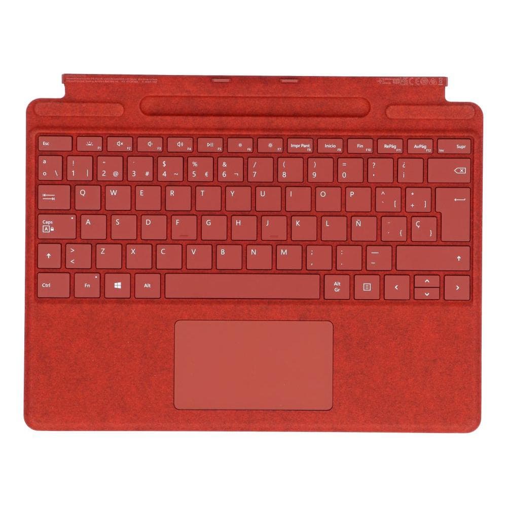 Microsoft Tastatur QWERTY Spanisch Wireless mit Hintergrundbeleuchtung Surface Pro X / 8 / 9 Signature Keyboard + Slim Pen