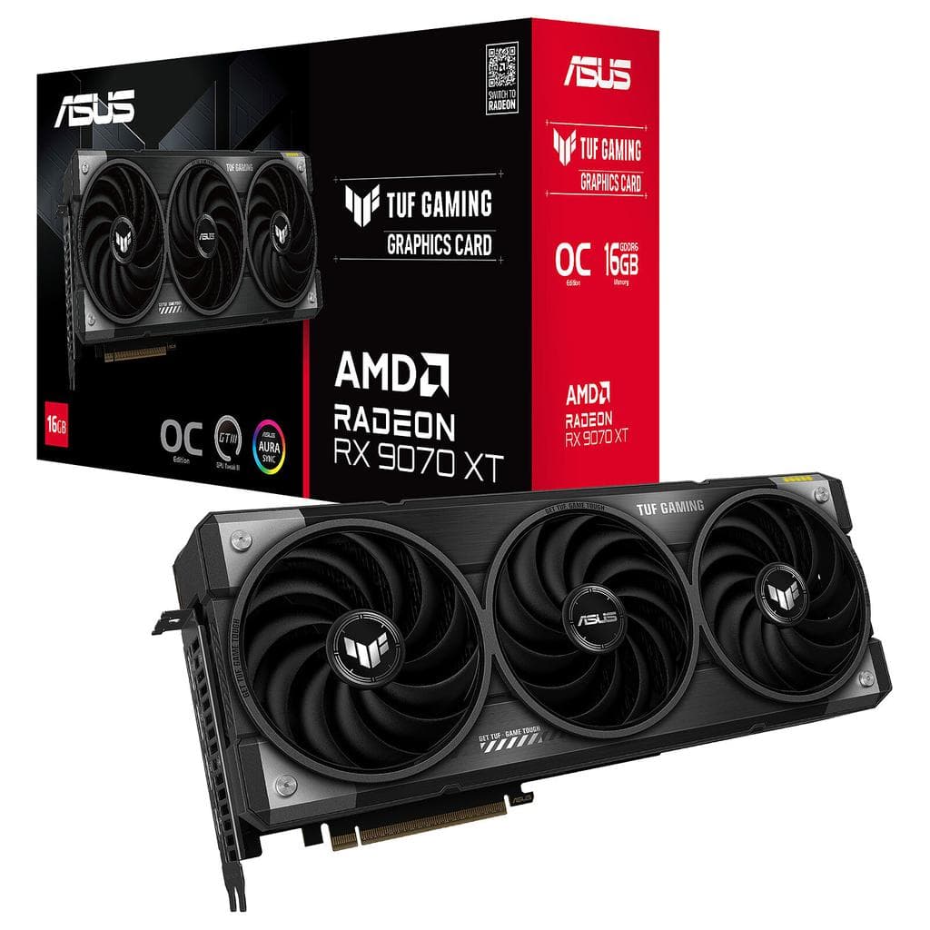 Asus AMD Radeon RX 9070 XT 16GB GDDR6 TUF GAMING OC Grafikkarte