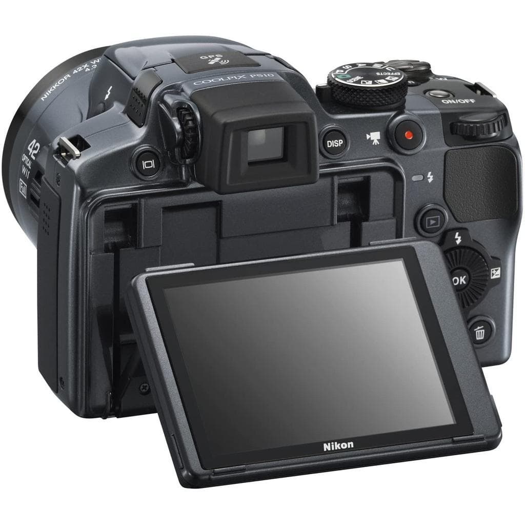 Kompakt Bridge Kamera Coolpix P510 - Schwarz + Nikon Nikkor 42X Wide Optical Zoom ED VR 4,3-180,0mm f/3-5.9 f/3-5.9