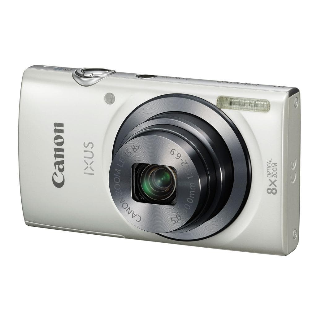 Kompakt Kamera IXUS 160 - Weiß + Canon Zoom Lens 8X IS 28-224mm f/3.2-6.9 f/3.2-6.9
