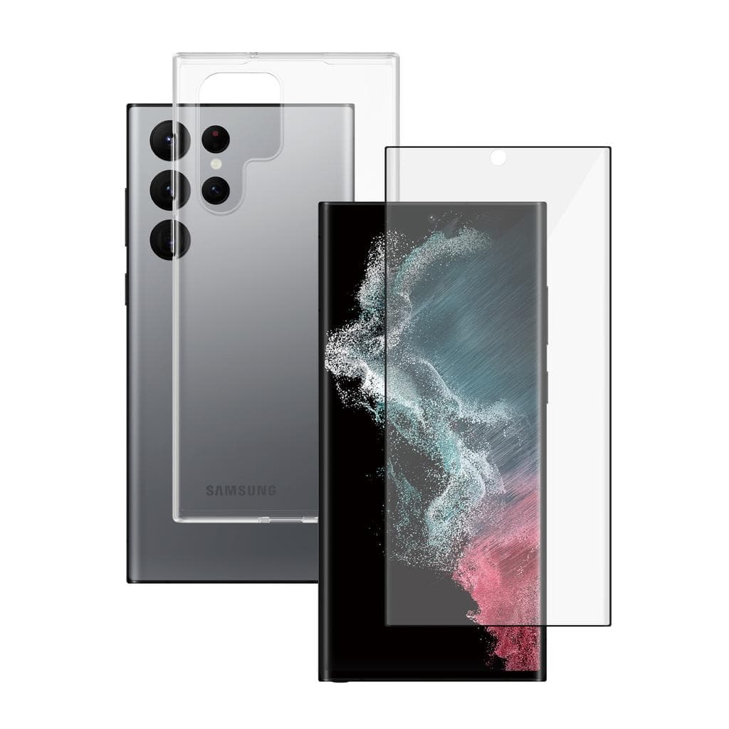 Galaxy S22 Ultra 5G und schutzfolie - TPU - Transparent