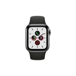 Apple Watch (Series 5) 2019 GPS 40 mm - Rostfreier Stahl Schwarz - Schwarz
