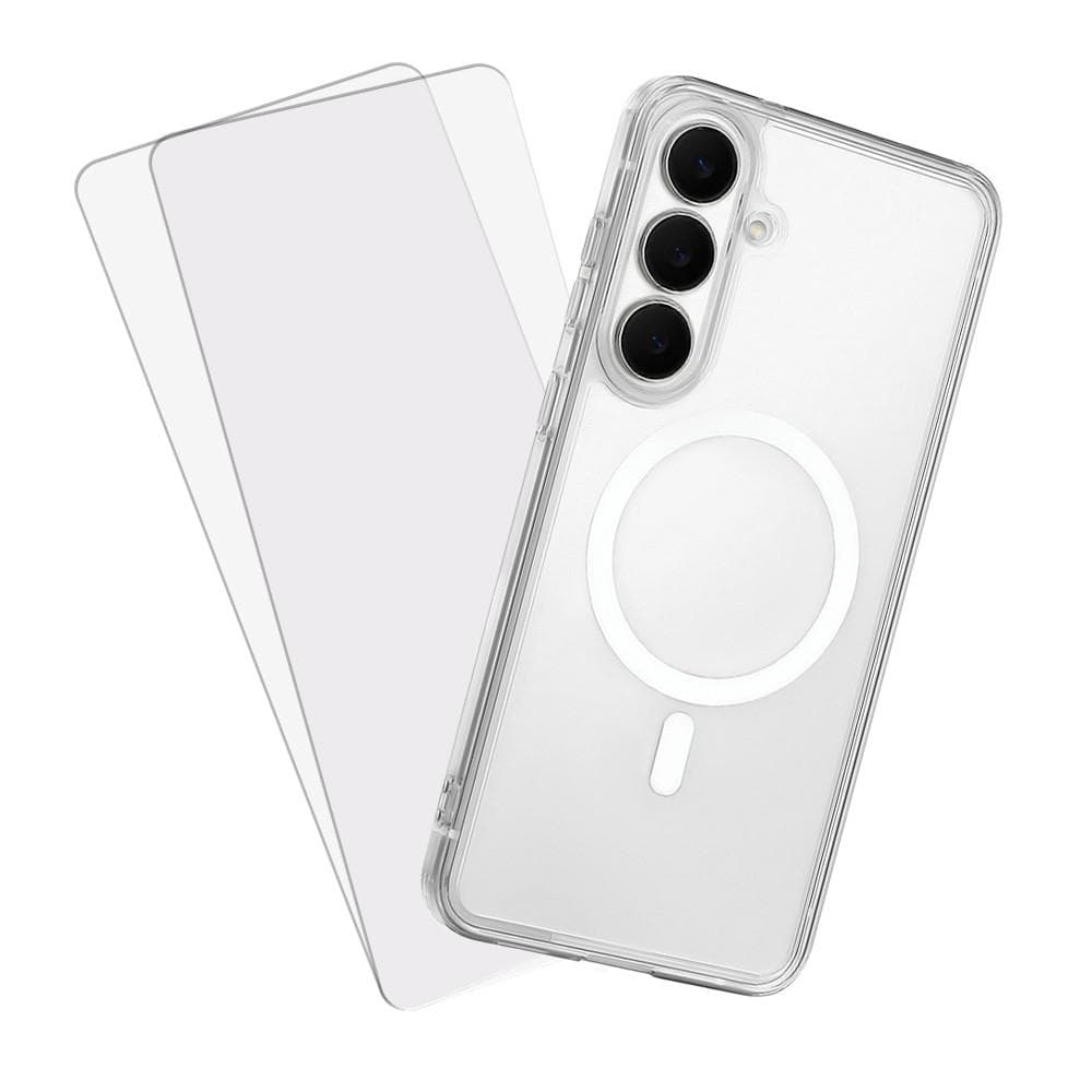 Hülle Galaxy S25 FE und 2 schutzfolien - TPU - Transparent