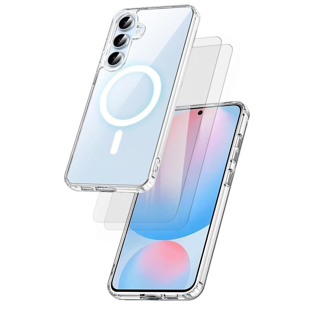 Hülle Galaxy S24 FE und 2 schutzfolien - TPU - Transparent