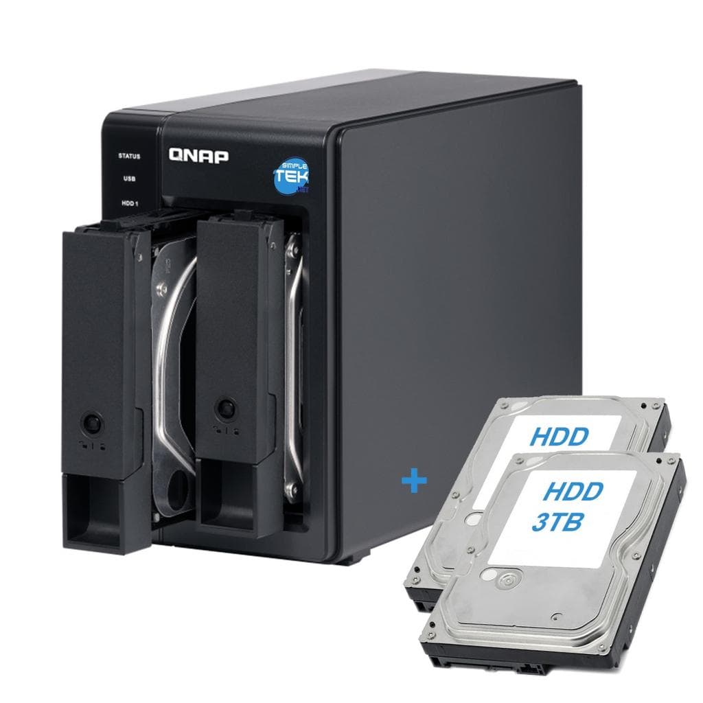 Qnap TR-002 DAS Storage 2-Bay - 6000GB - 0 GB RAM Microprocessor with hardware RAID