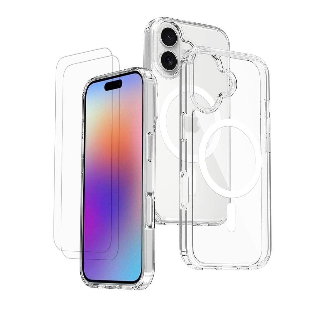 Hülle iPhone 17 und 2 schutzfolien - TPU - Transparent