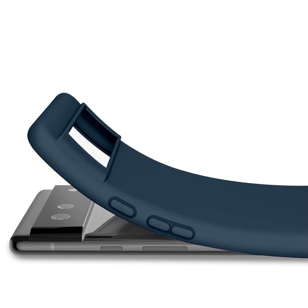 Hülle Google Pixel 6 und 2 schutzfolien - Silikon - Blau