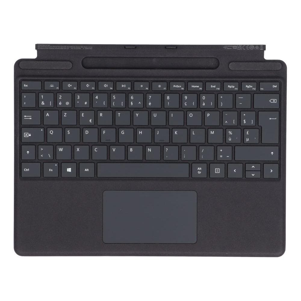 Microsoft Tastatur AZERTY Belgisch Wireless mit Hintergrundbeleuchtung Surface Pro X / 8 / 9 Signature Keyboard + Slim Pen