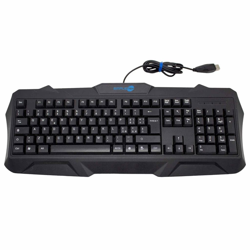 Simpletek Tastatur QWERTY Italienisch Wired USB