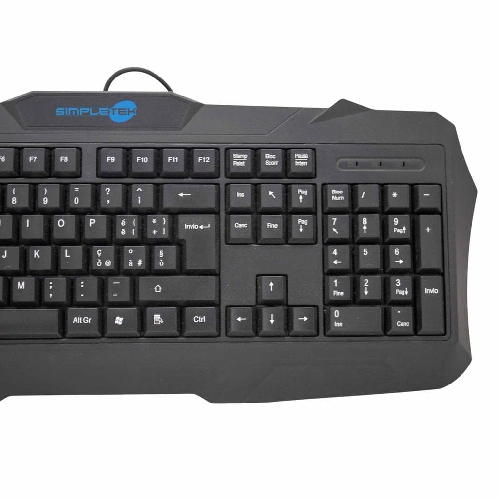 Simpletek Tastatur QWERTY Italienisch Wired USB