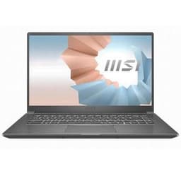 MSI Modern MS-1551 15" Core i5 1.6 GHz - SSD 512 GB - 16GB AZERTY - Französisch
