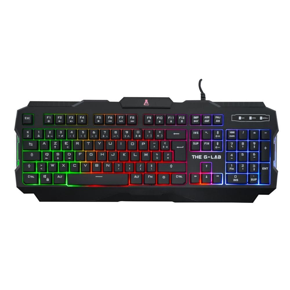 The G-Lab Tastatur QWERTY Spanisch mit Hintergrundbeleuchtung Combo Argon