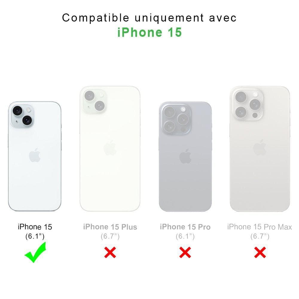 Back Market Hülle iPhone 15 und schutzfolie - Recycelter Kunststoff -