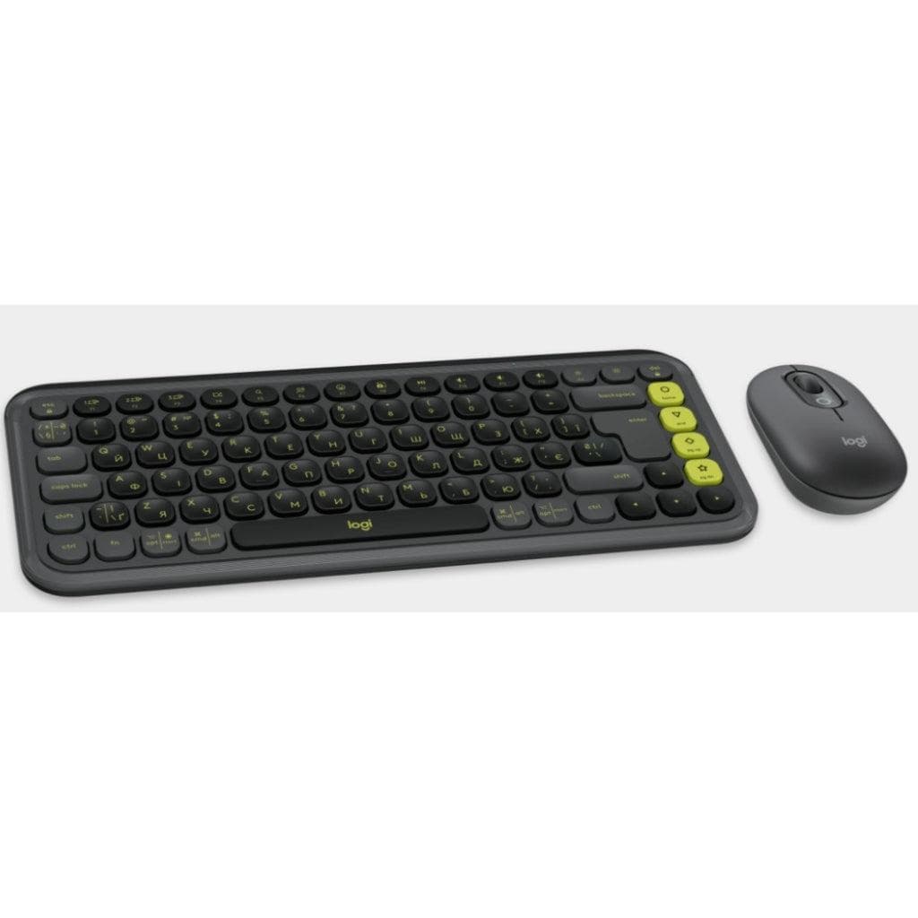 Logitech Tastatur QWERTY Russisch Wireless POP ICON COMBO
