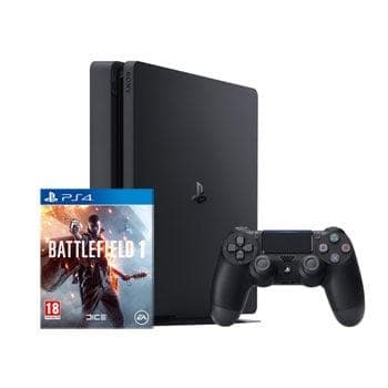 PlayStation 4 Slim 500GB - Schwarz + Battlefield 1