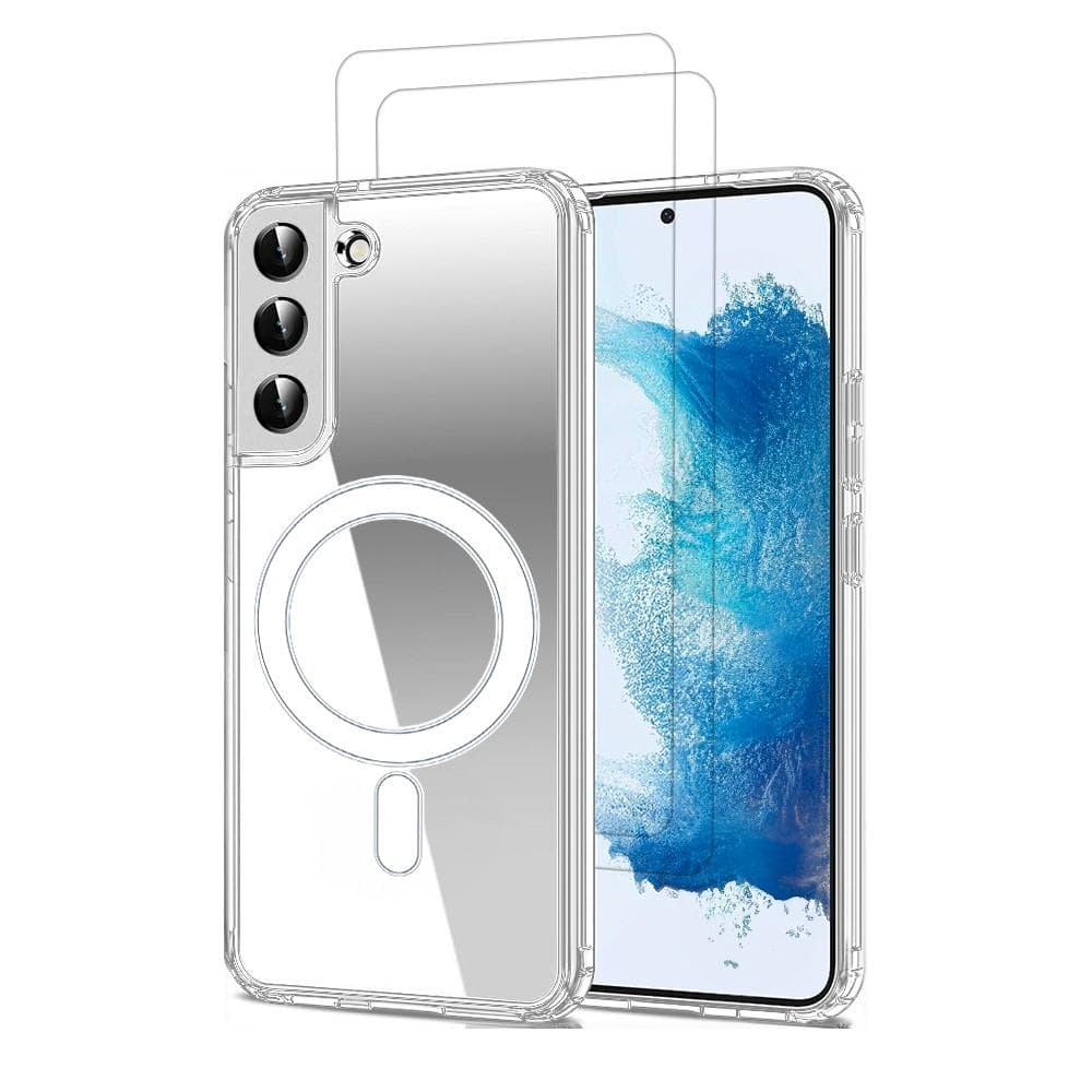 Hülle Galaxy S22 5G und 2 schutzfolien - TPU - Transparent