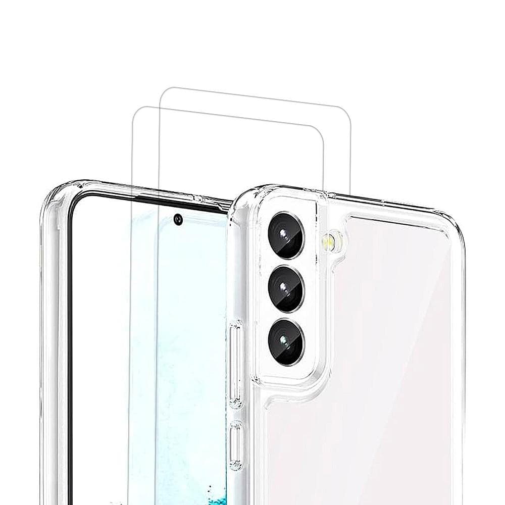 Hülle Galaxy S22 5G und 2 schutzfolien - TPU - Transparent