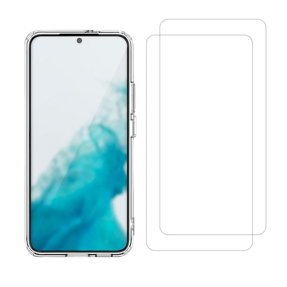 Hülle Galaxy S22 5G und 2 schutzfolien - TPU - Transparent