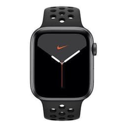 Apple Watch Series 5 (2019) GPS + Cellular 44 mm - Aluminium Space Grau - Nike Sportarmband Schwarz