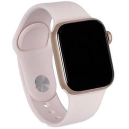 Apple Watch (Series 5) 2019 GPS 40 mm - Rostfreier Stahl Gold - Sportarmband Rosa