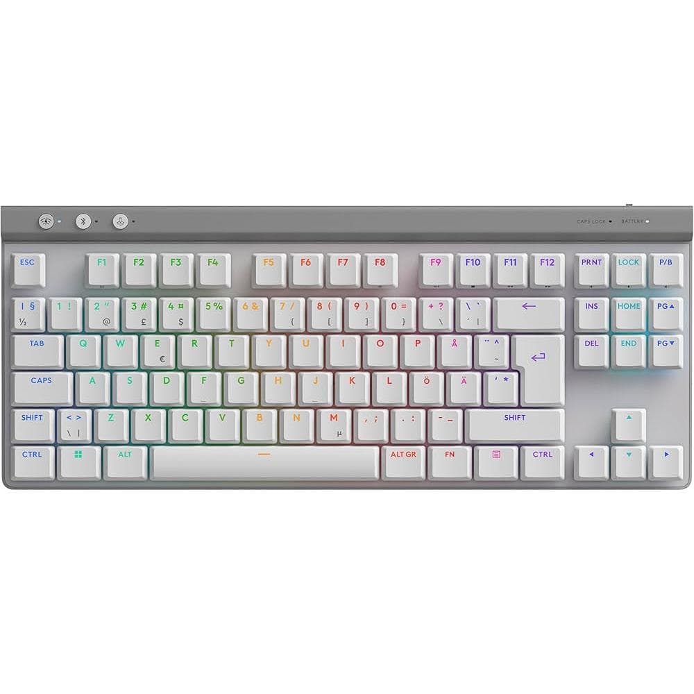 Logitech Tastatur AZERTY Französisch Wireless mit Hintergrundbeleuchtung G515
