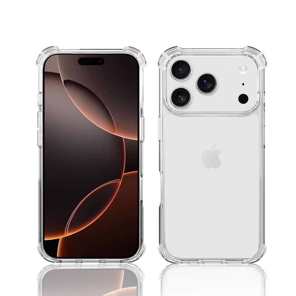 Hülle iPhone 17 Pro Max und 2 schutzfolien - TPU - Transparent