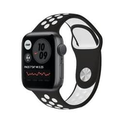 Apple Watch (Series SE) 2020 GPS 44 mm - Aluminium Grau - Nike Sportarmband Schwarz