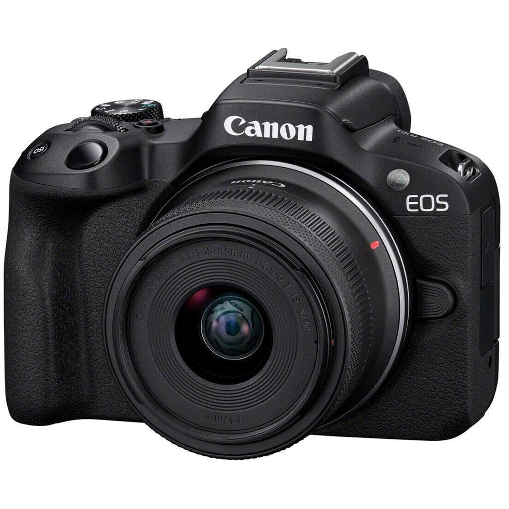 Spiegelreflex EOS R50 - Schwarz + Canon Canon RF-S 18-45mm f4.5-6.3 IS STM 1,6
