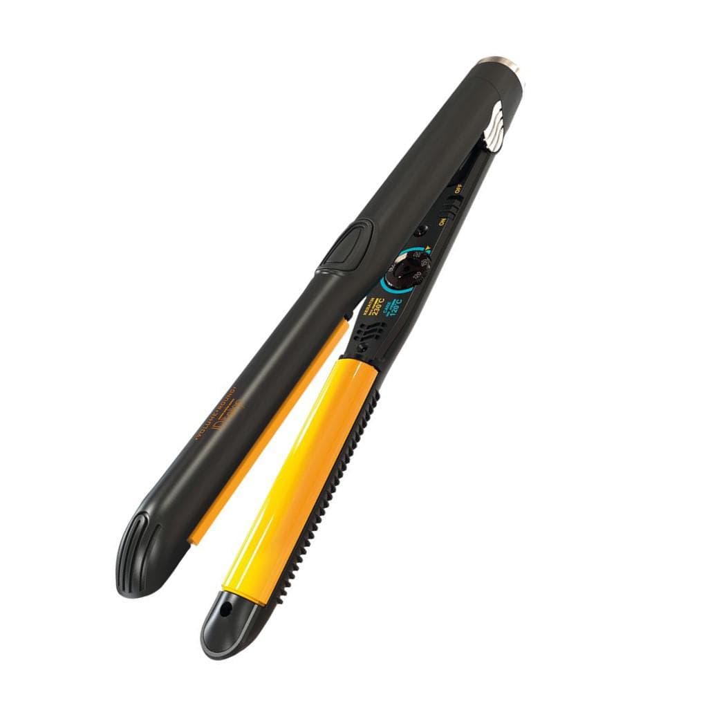 Italian Design Gold Styler Volume Round - Schwarz/Gelb Glätteisen