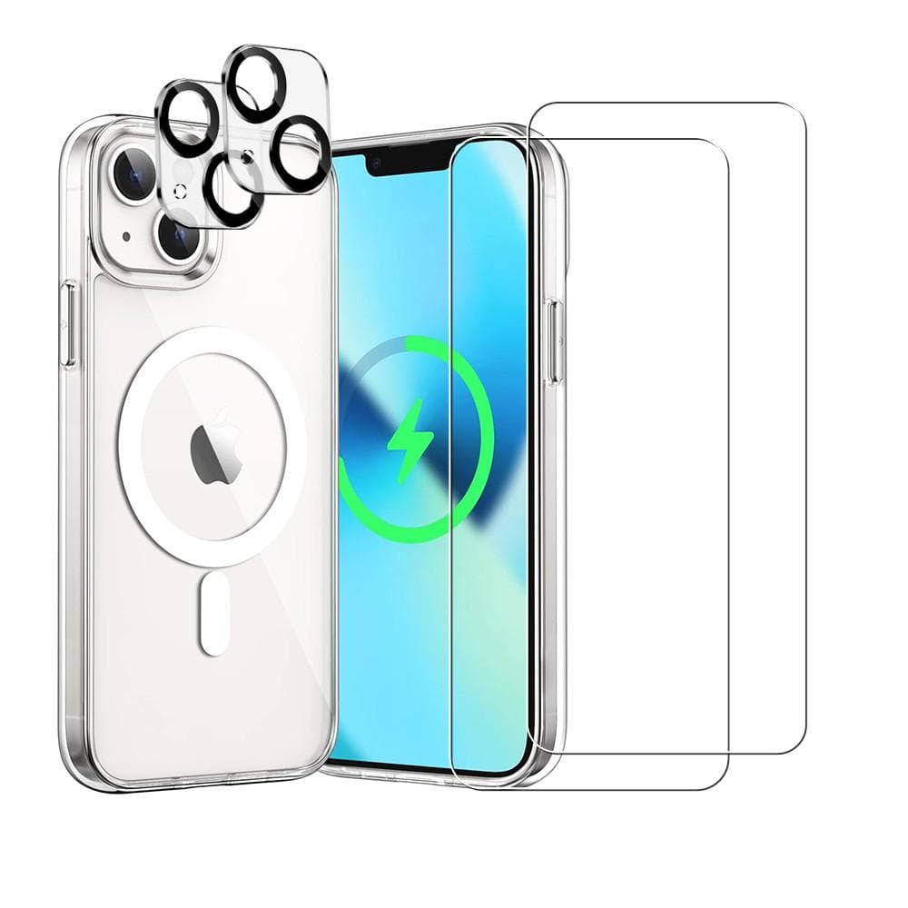 Hülle iPhone 13 mini und 2 schutzfolien - TPU - Transparent
