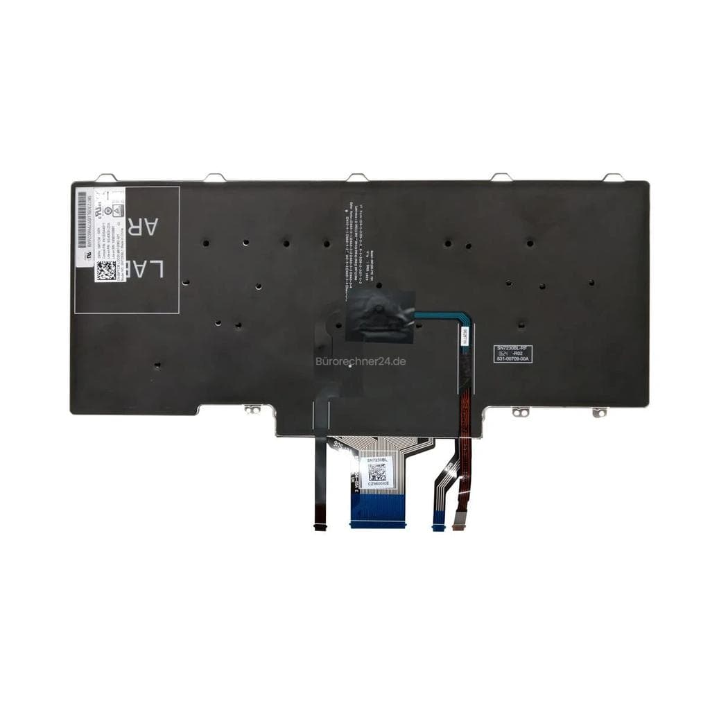 Dell Tastatur QWERTZ Deutsch mit Hintergrundbeleuchtung Latitude E5450, E5470, E7450, E7470, 7480, 7490