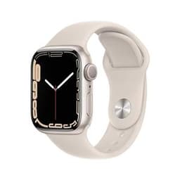 Apple Watch (Series 7) 2021 GPS 41 mm - Aluminium Beige - Sportarmband Polarstern