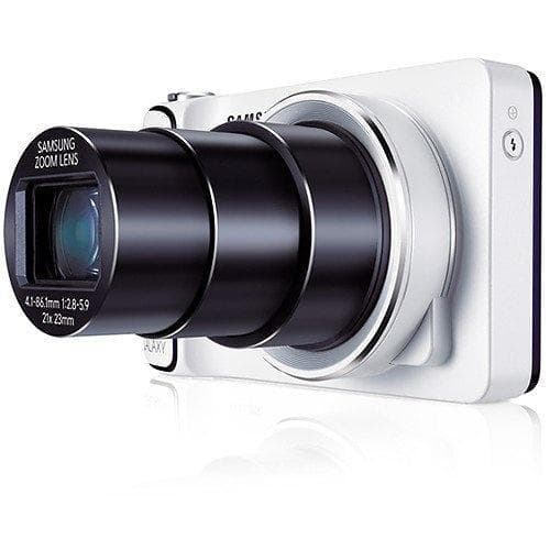Kompakt Kamera Galaxy EK-GC100 - Weiß + Samsung Zoom Lens 23-483mm f/2.8-5.9 f/2.8-5.9