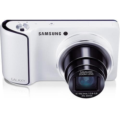 Kompakt Kamera Galaxy EK-GC100 - Weiß + Samsung Zoom Lens 23-483mm f/2.8-5.9 f/2.8-5.9