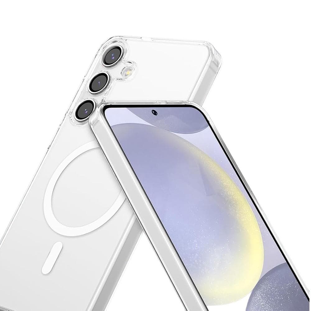 Hülle Galaxy S24 Plus und 2 schutzfolien - Silikon - Transparent