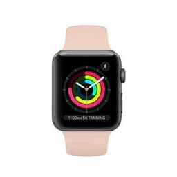 Apple Watch (Series 3) 2017 GPS 38 mm - Aluminium Space Grau - Rosa