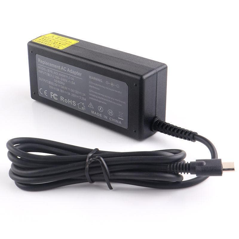 Reciclae Cargador Rápido 65w 45w Usb Tipo C 5v 9v 12v 15v 20v Para Dell, Hp, Asus, Lenovo Kabel