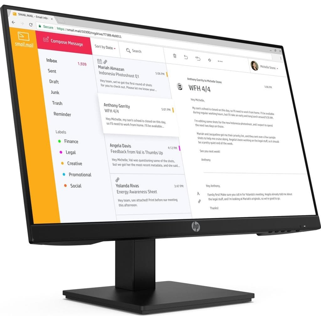 Bildschirm 23" LED HP P24h G4