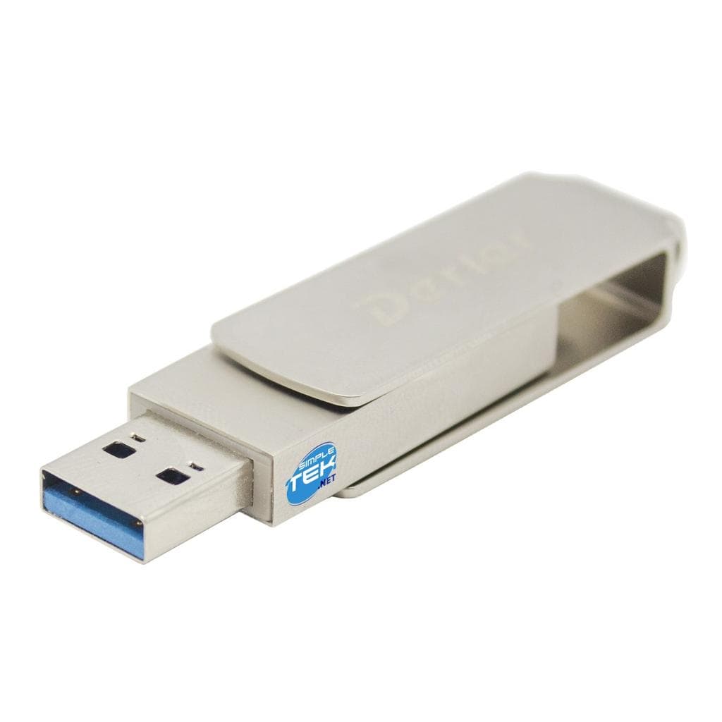 Derlar Reversible Pen Drive, USB-A 3.2 USB-C Thunderbolt USB-Stick