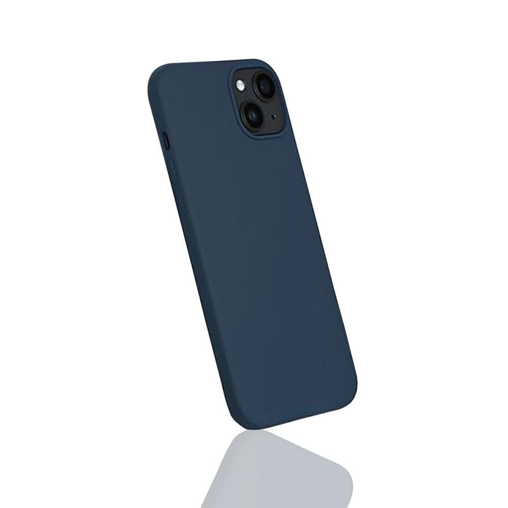 Hülle iPhone 15+ und 2 schutzfolien - Silikon - Blau