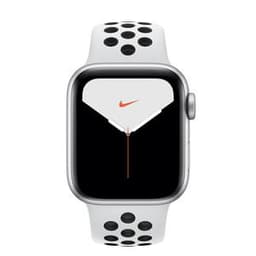 Apple Watch Series 5 (2019) GPS 40 mm - Aluminium Silber - Nike Sportarmband Weiß/Schwarz